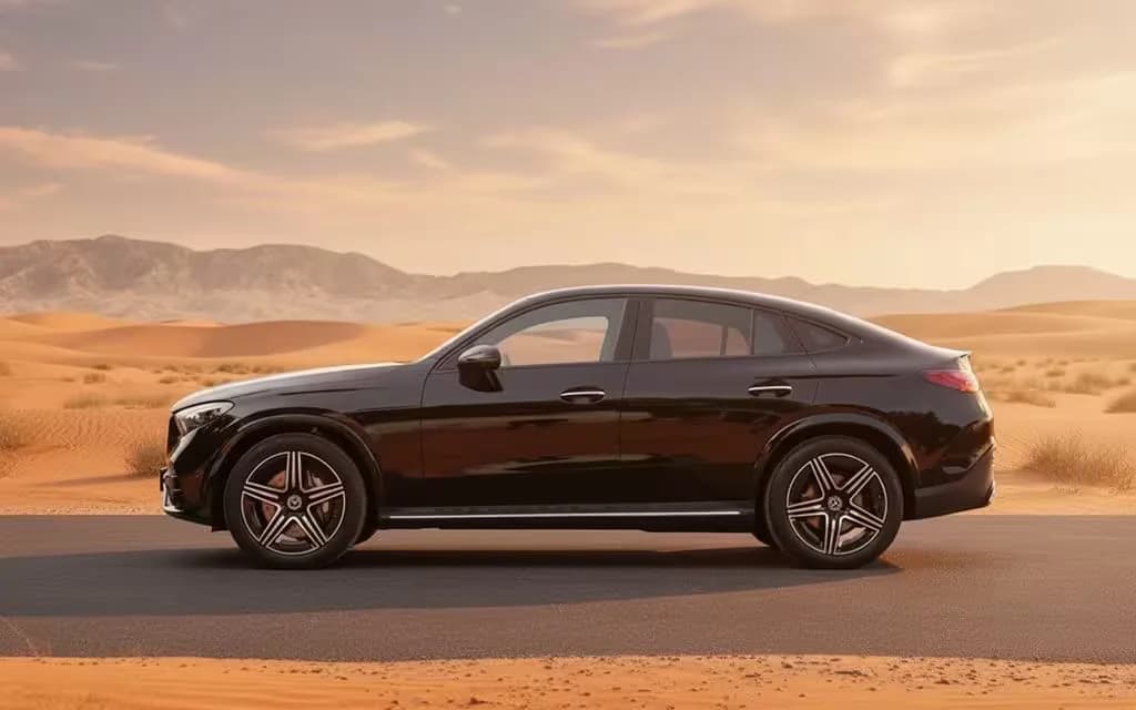 Mercedes Glc300 2025 Black side profile