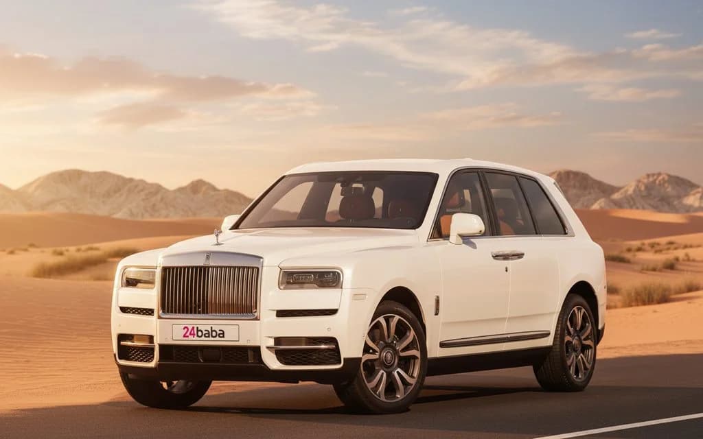 RollsRoyce Cullinan 2022 White cover image – rental in Dubai