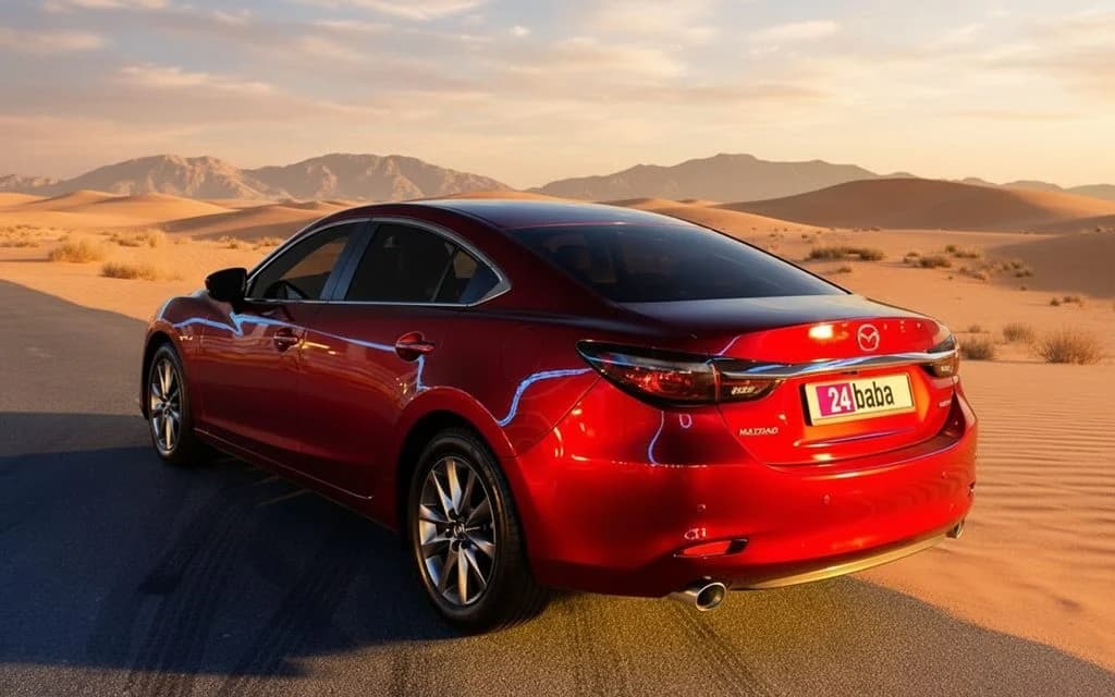 Mazda 6 2024 Red rear view showing taillights