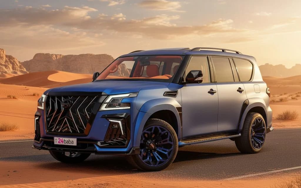 Nissan Patrol 2020 Blue cover image – rental in Dubai