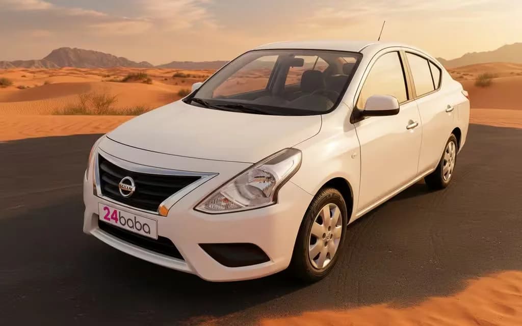Nissan Sunny 2023 White cover image – rental in Dubai