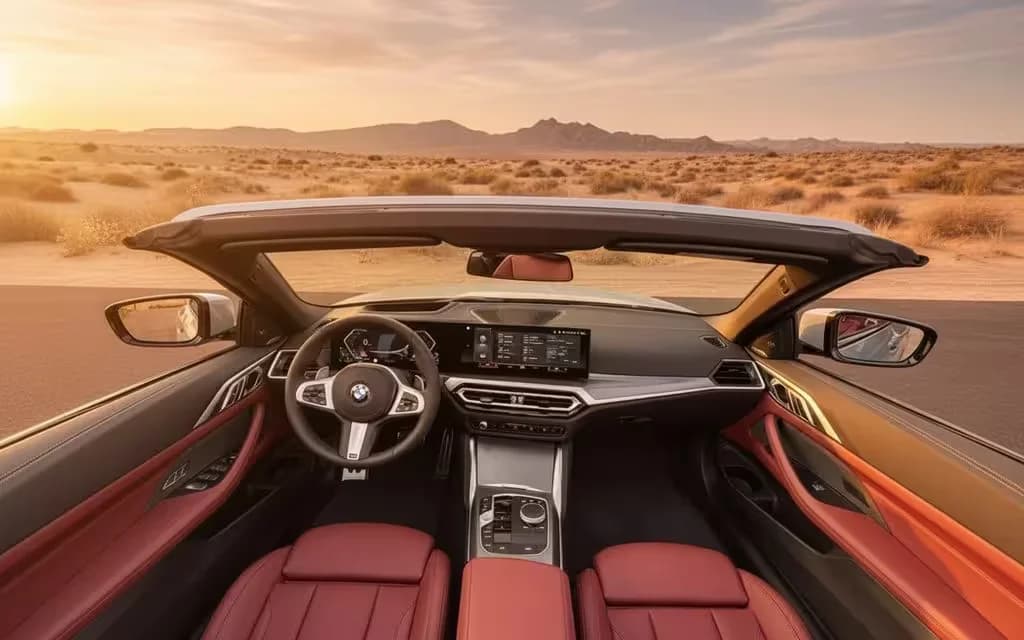 Bmw 420 2024 dashboard and infotainment – rental in Dubai