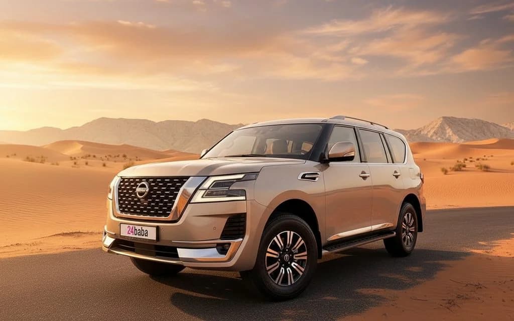 Nissan Patrol 2023 Silver cover image – rental in Dubai