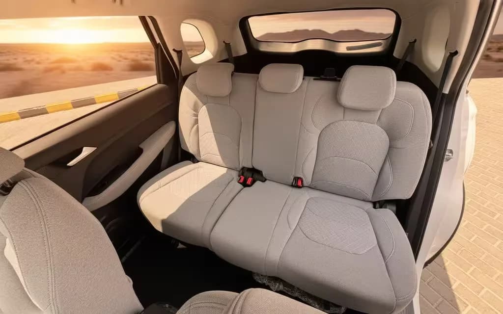 Chevrolet Captiva 2026 leather seats and cabin – rental in Dubai