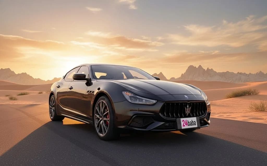 Maserati Ghibli 2023 Black cover image – rental in Dubai