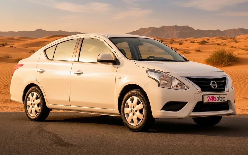 Nissan Sunny 2024 White cover image – rental in Dubai