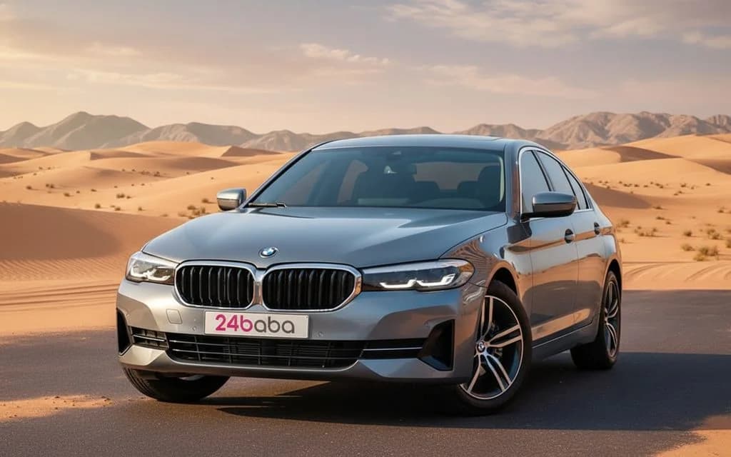 Rent Bmw 520 2023 Grey in Dubai