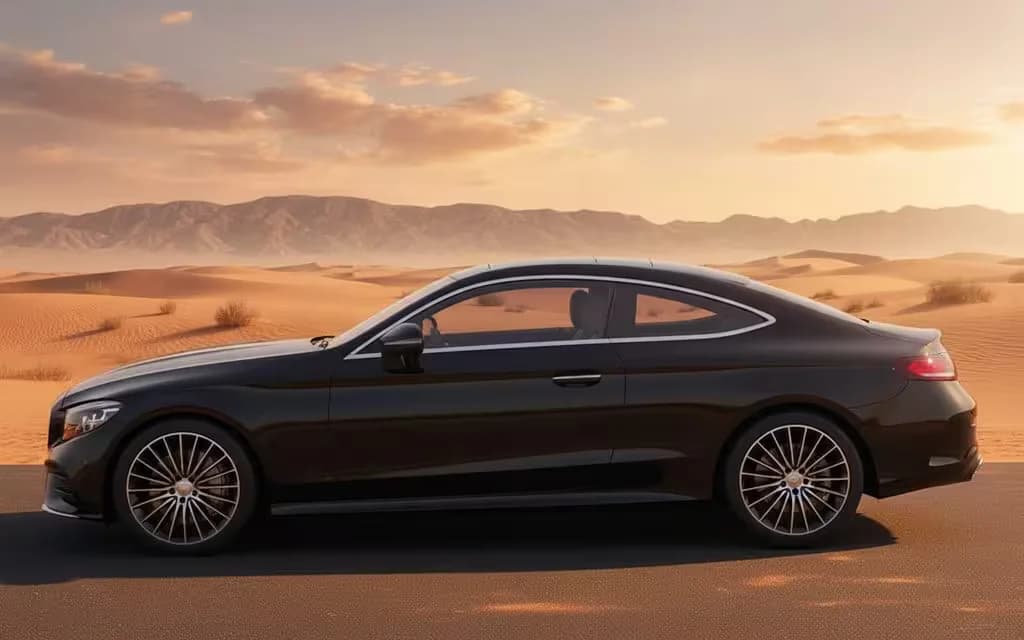 Mercedes Cle200 2024 within side profile – rental in Dubai