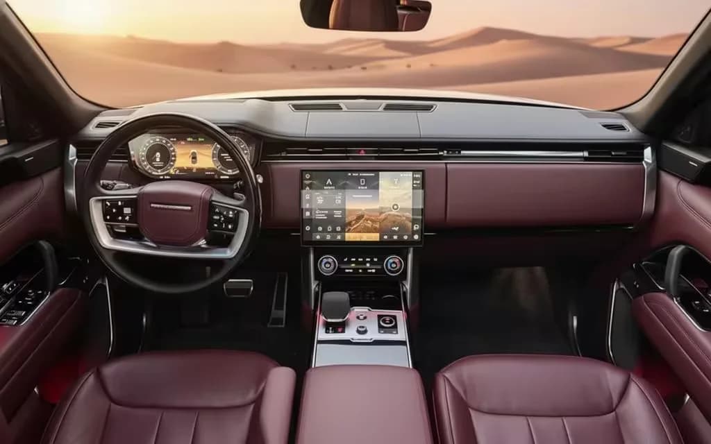LandRover RangeRoverVogue 2024 interior view showing trim – rental in Dubai