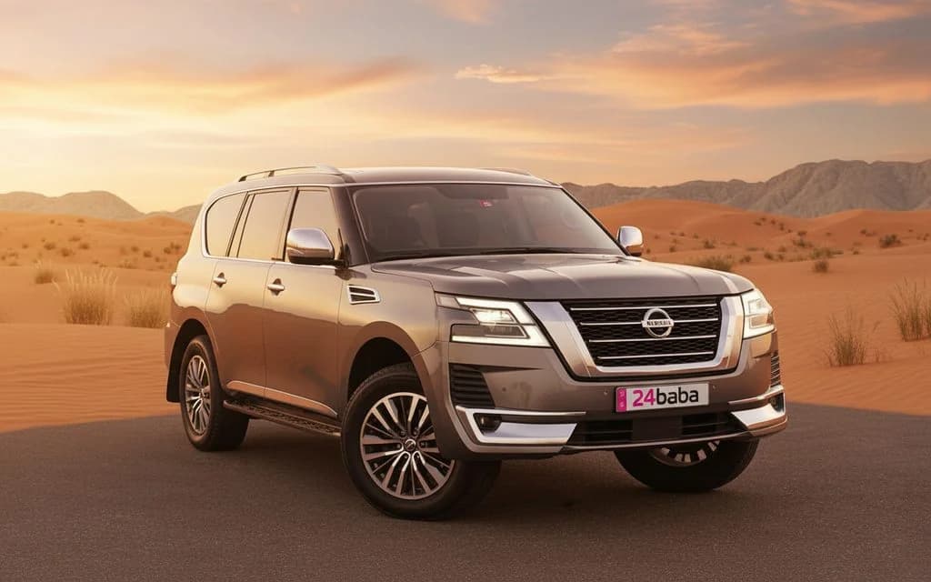 Nissan Patrol 2021 Grey cover image – rental in Dubai