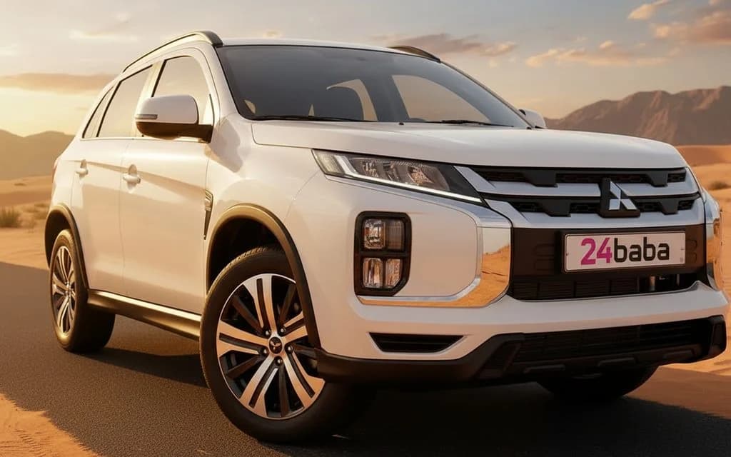 Mitsubishi Asx 2024 White front view with headlights