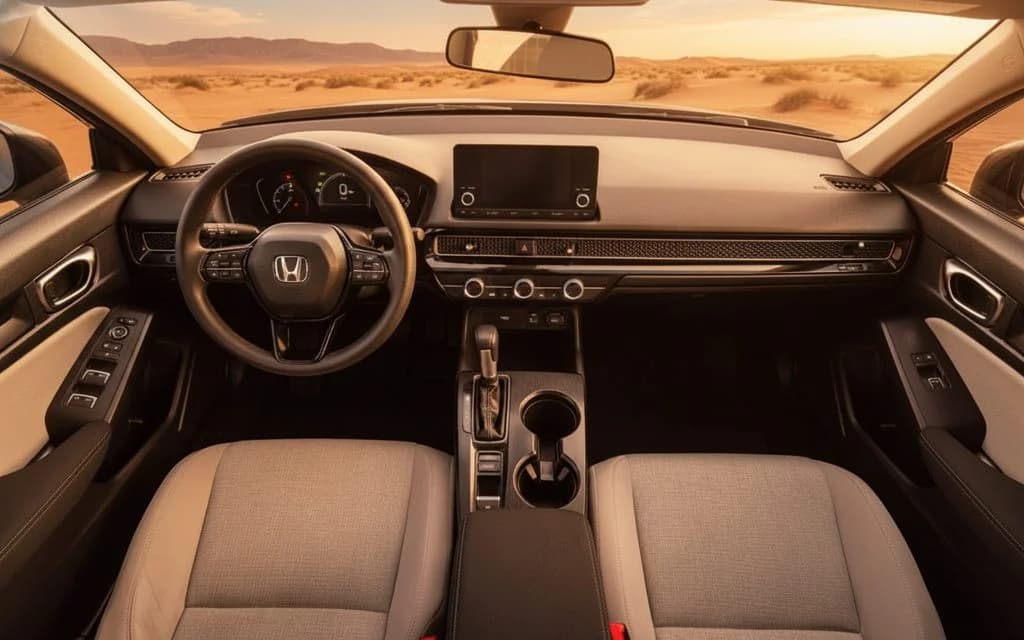 Honda Civic 2024 interior view showing trim