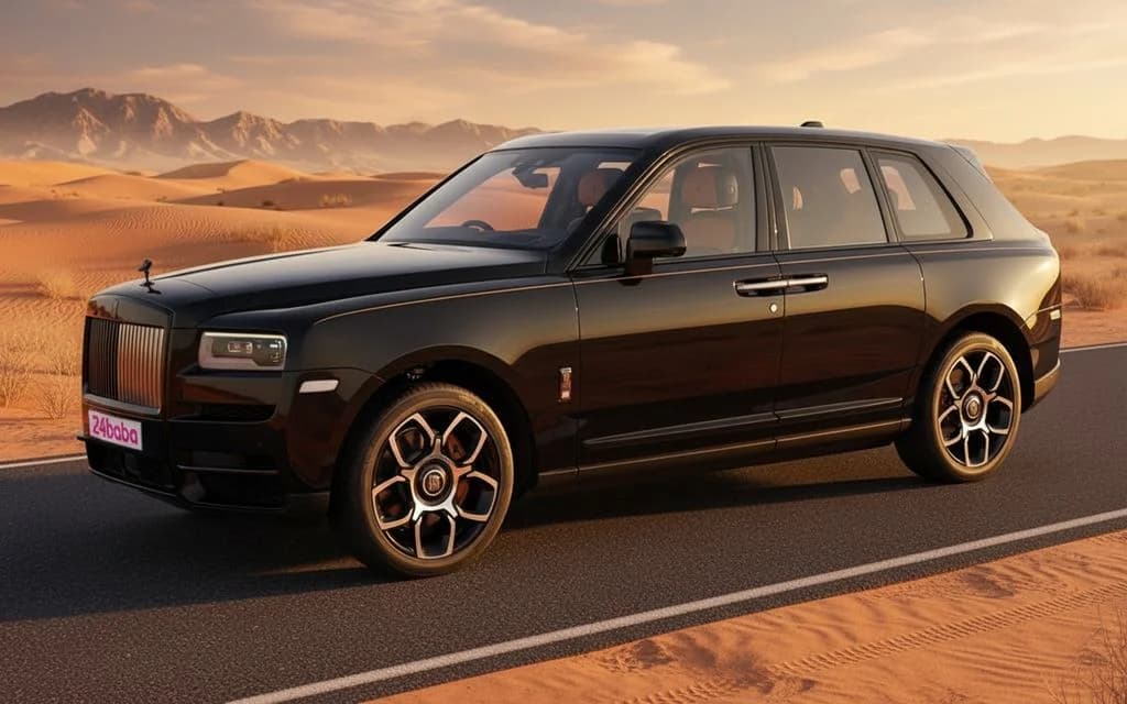 RollsRoyce Cullinan 2024 Black cover image – rental in Dubai