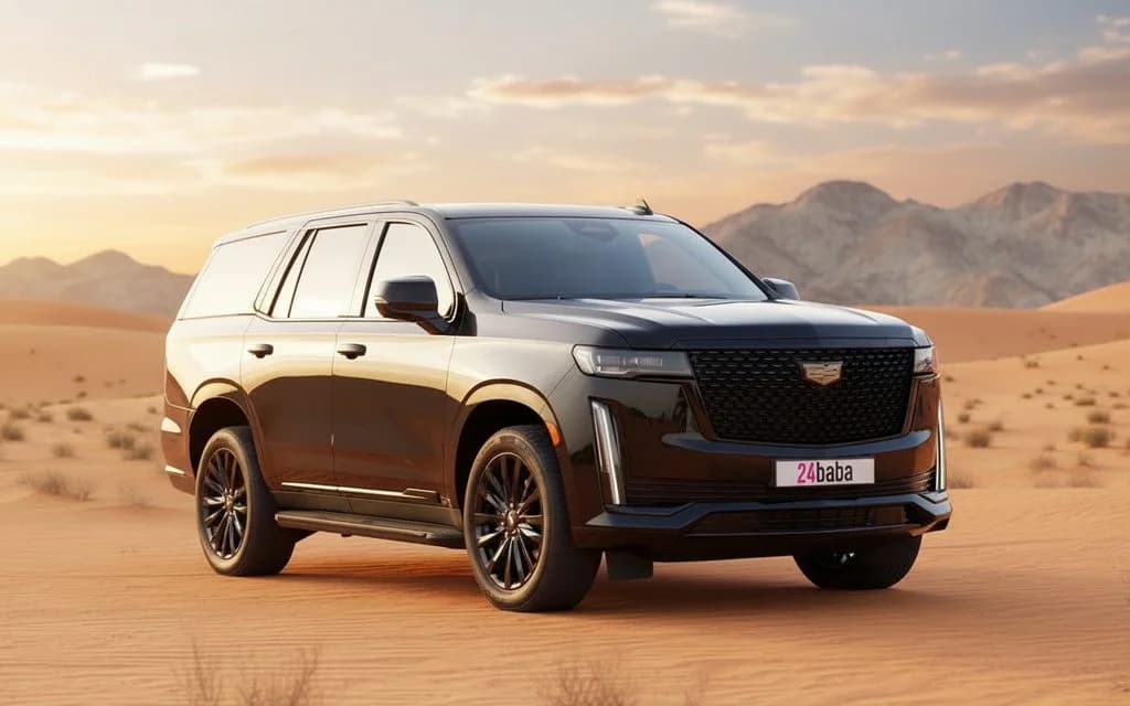 Cadillac Escalade 2022 Black cover image – rental in Dubai