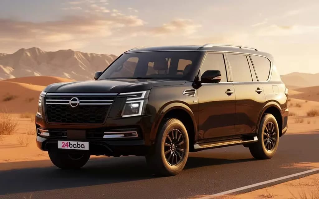Nissan Patrol 2025 Black cover image – rental in Dubai