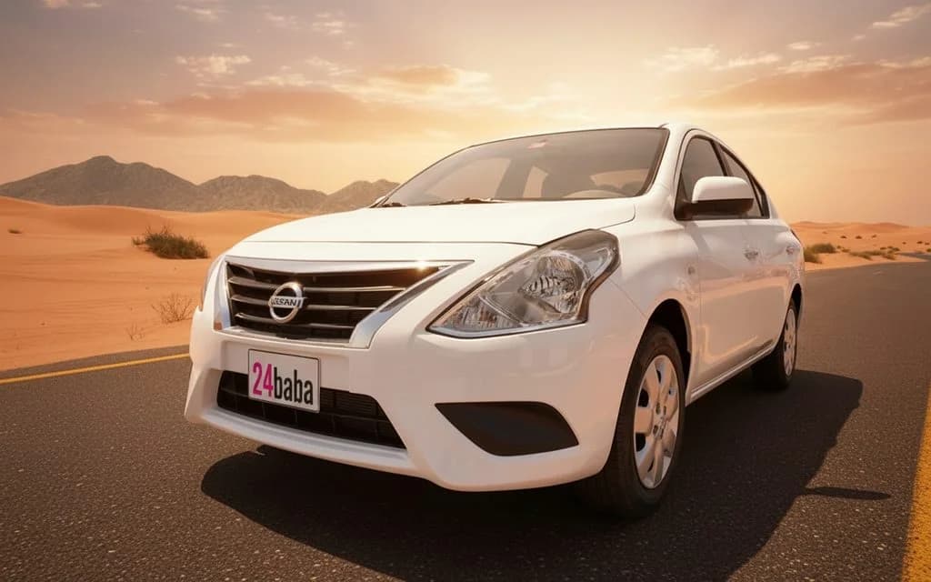Nissan Sunny 2023 White cover image – rental in Dubai