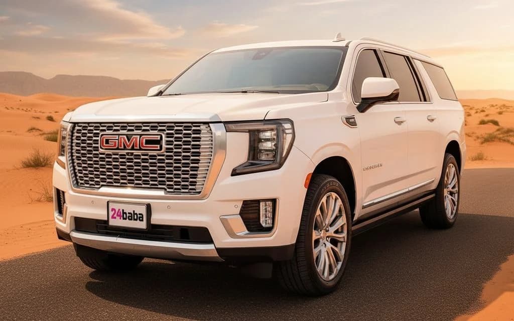 Gmc Yukon 2022 White cover image – rental in Dubai