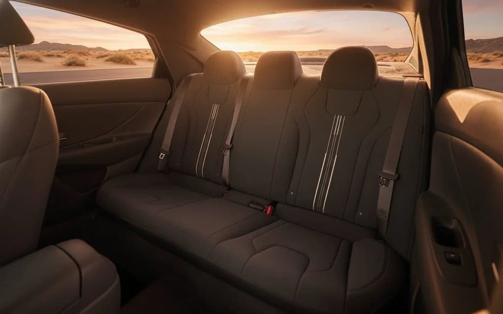 Hyundai Elantra 2024 leather seats and cabin