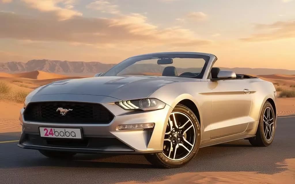 Ford Mustang 2020 Silver cover image – rental in Dubai