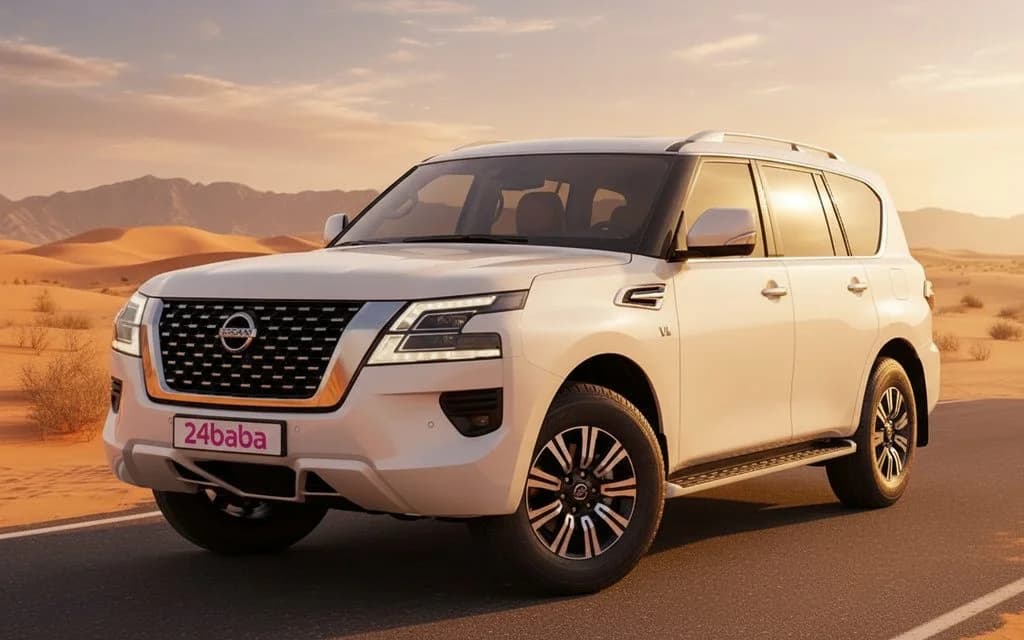 Nissan Patrol 2024 White cover image – rental in Dubai