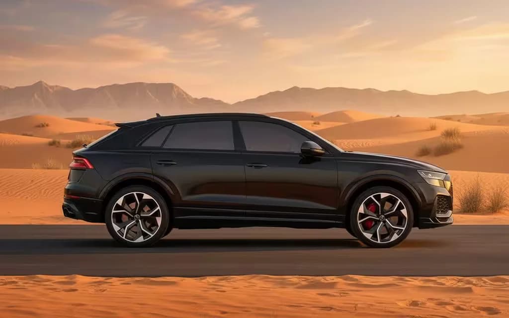 Audi RsQ8 2021 Black side profile