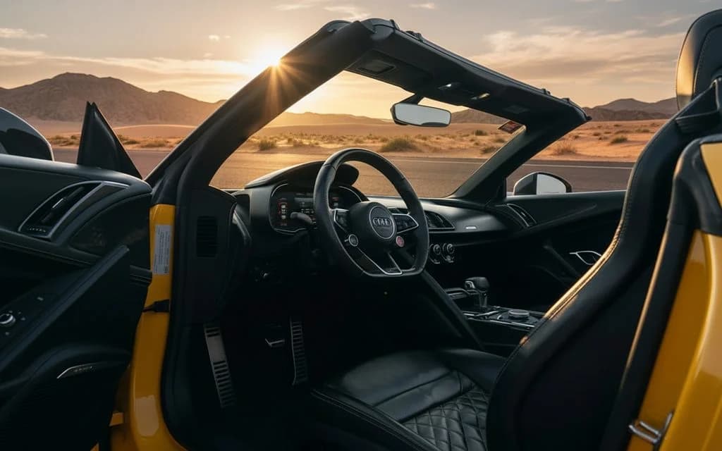 Audi R8 2021 interior view showing trim