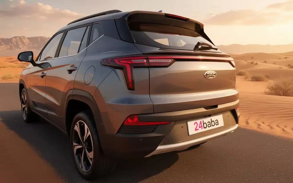 Jac Js4 2023 Grey rear view showing taillights – rental in Dubai