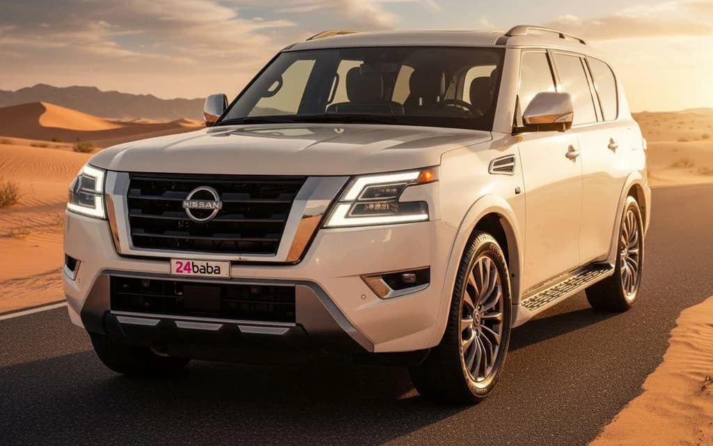 Nissan Patrol 2024 White cover image – rental in Dubai