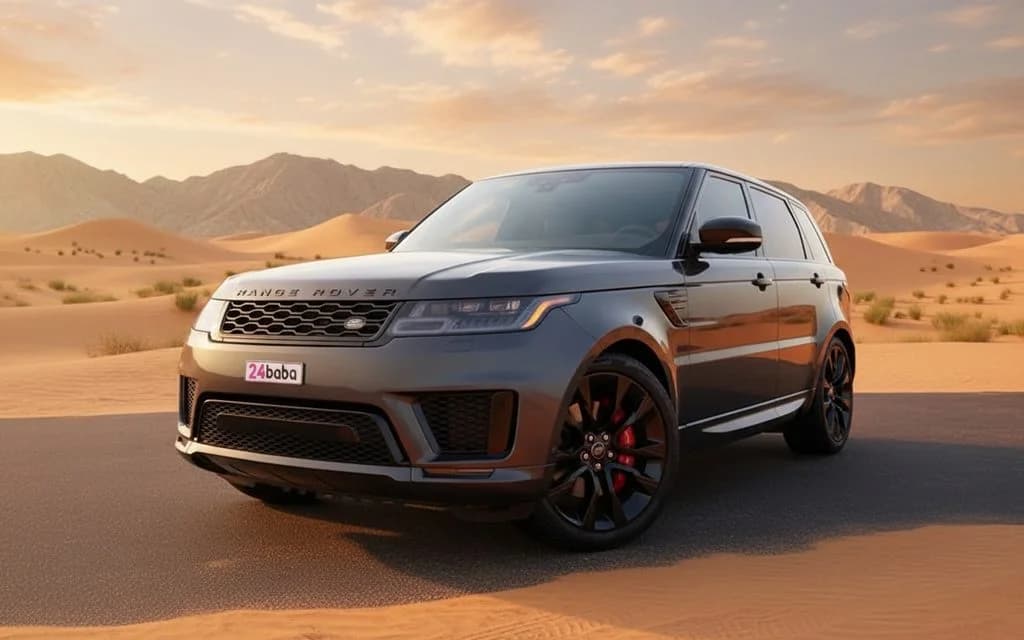 LandRover RangeRoverSport 2022 Black cover image – rental in Dubai