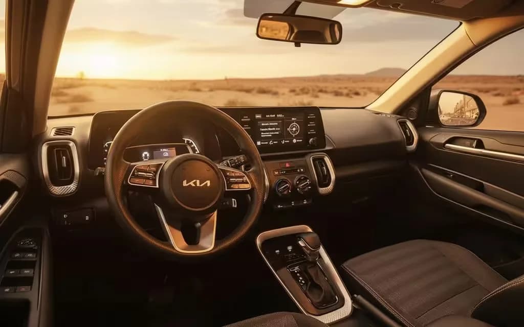 Kia Sonet 2024 dashboard and infotainment