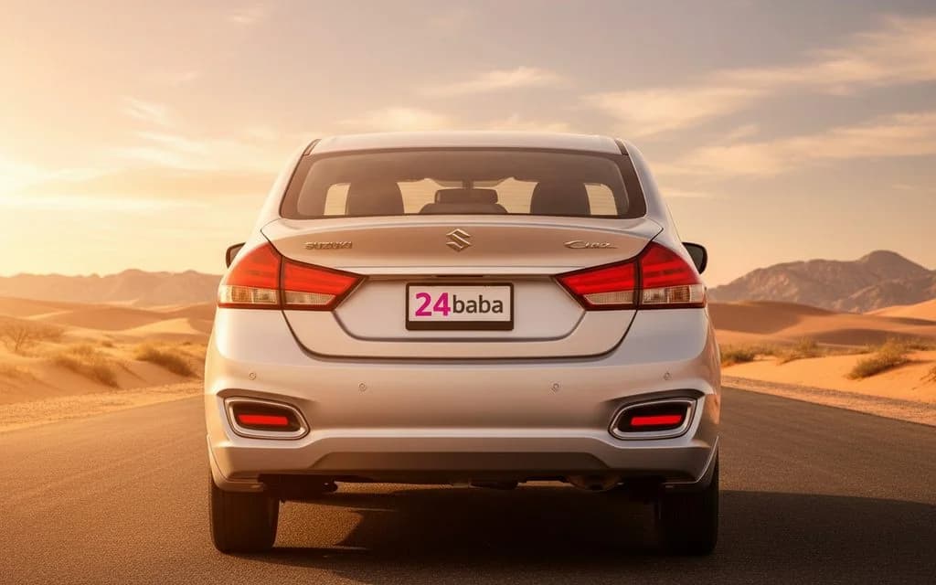 Suzuki Ciaz 2023 Silver rear view showing taillights