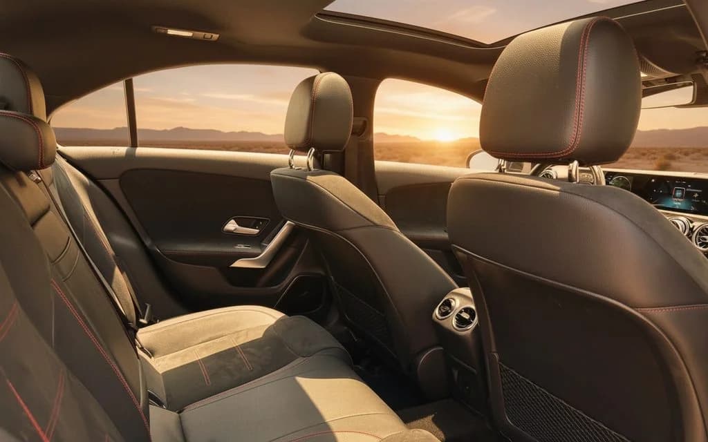 Mercedes A220 2021 leather seats and cabin