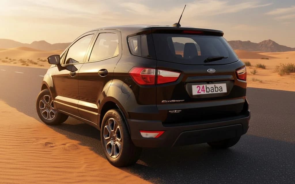 Ford Escape 2021 Grey front view with headlights – rental in Dubai