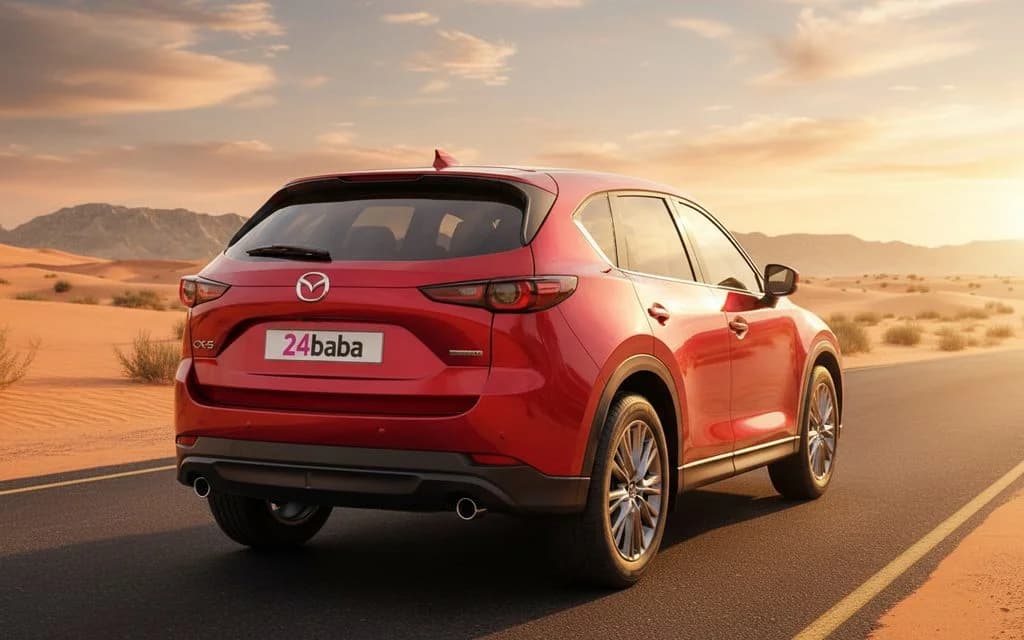Mazda Cx 5 2024 Red rear view showing taillights