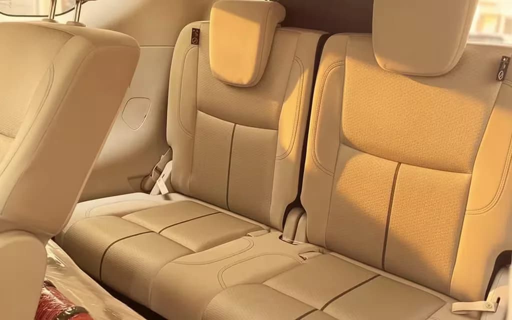 Nissan X Terra 2023 leather seats and cabin – rental in Dubai