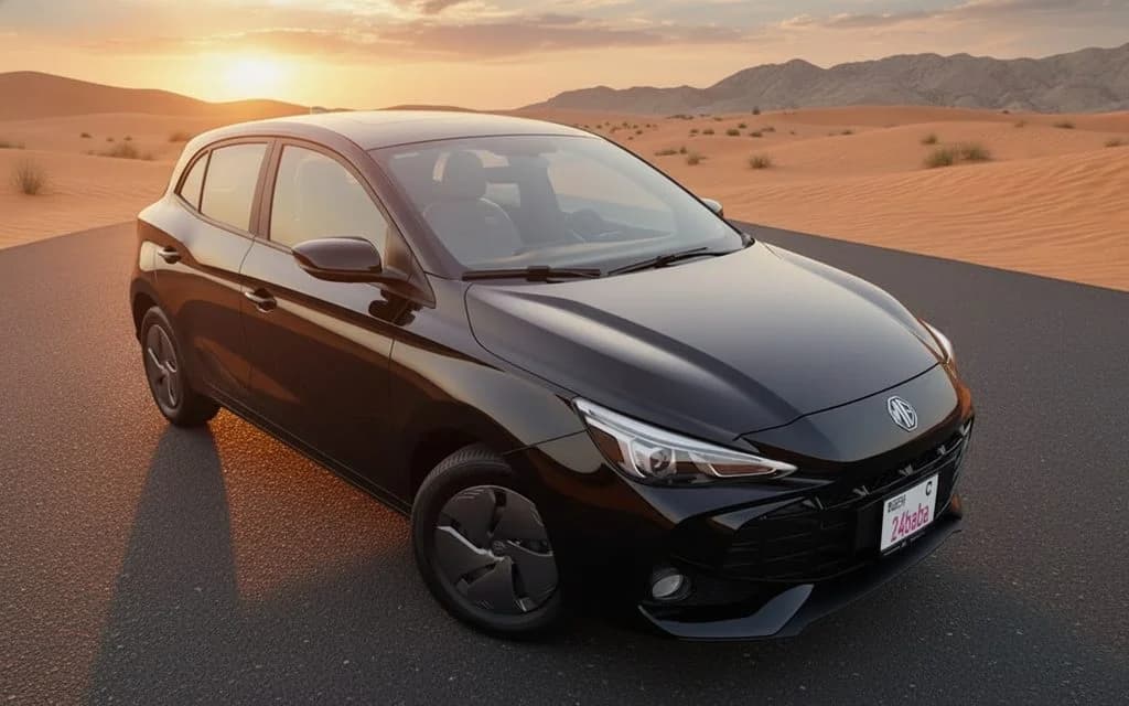 Mg 3 2025 Black rental in Dubai
