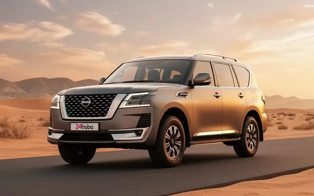 Nissan Patrol 2024 Grey cover image – rental in Dubai