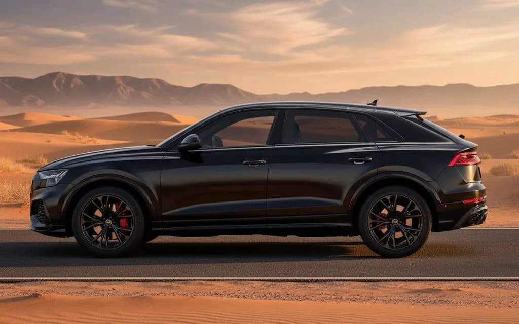 Audi Q8 2023 Dark Gray side profile