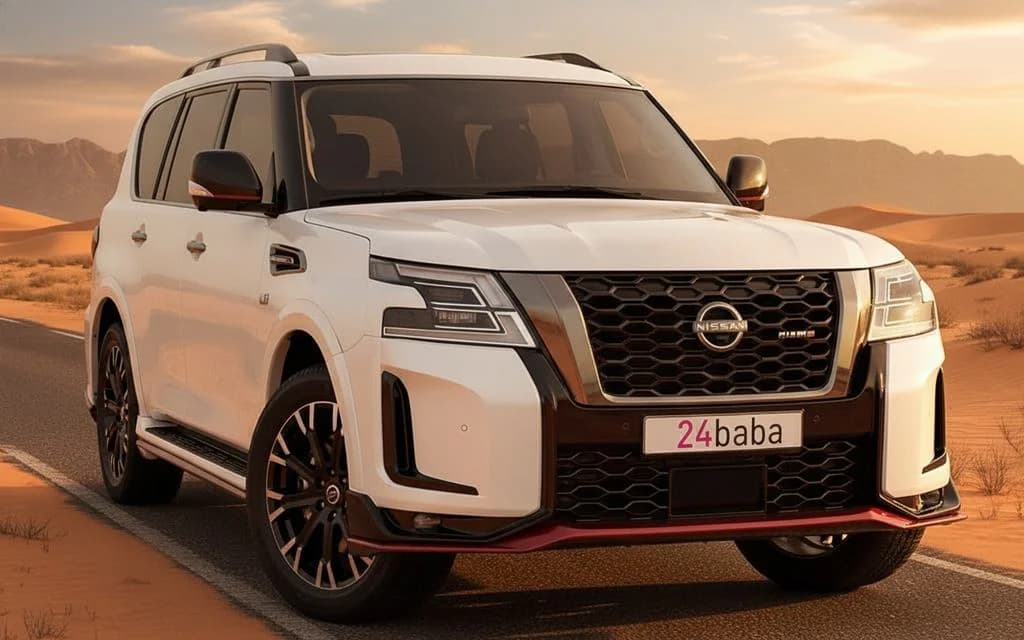 Nissan Patrol 2023 White cover image – rental in Dubai