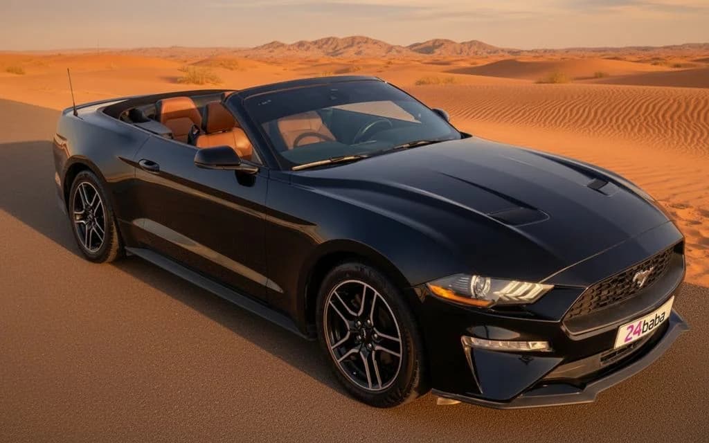 Ford Mustang 2020 Black cover image – rental in Dubai
