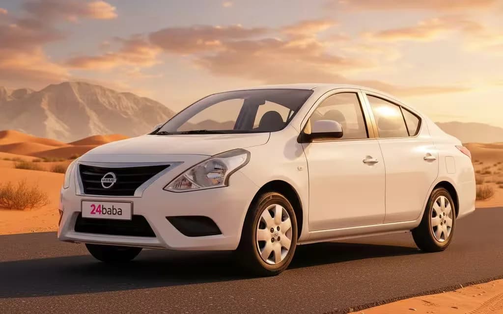 Nissan Sunny 2023 White cover image – rental in Dubai