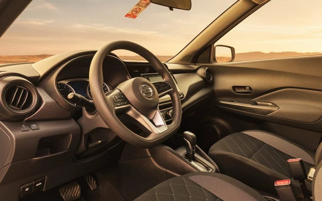 Nissan Kicks 2020 interior view showing trim – rental in Dubai