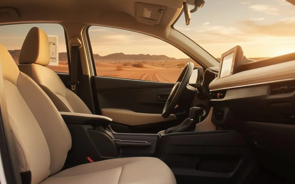 Toyota Yaris 2023 interior view showing trim