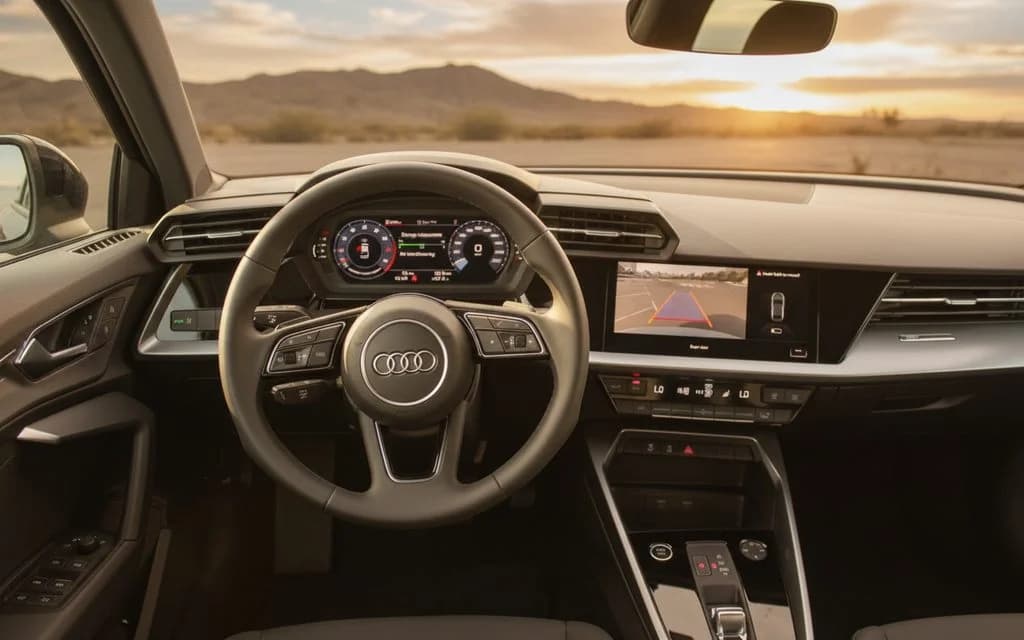 Audi A3 2023 dashboard and infotainment