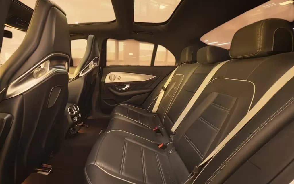Mercedes E63 2020 leather seats and cabin – rental in Dubai