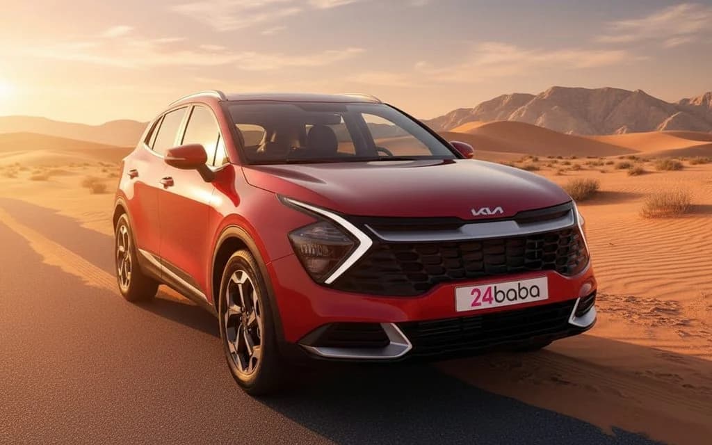Kia Sportage 2024 Red cover image – rental in Dubai