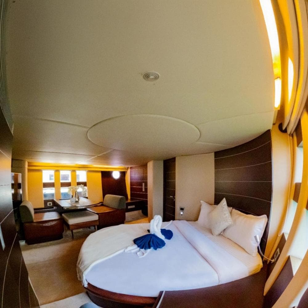 Interior of Sura 68ft yacht Dubai rental by 24Baba