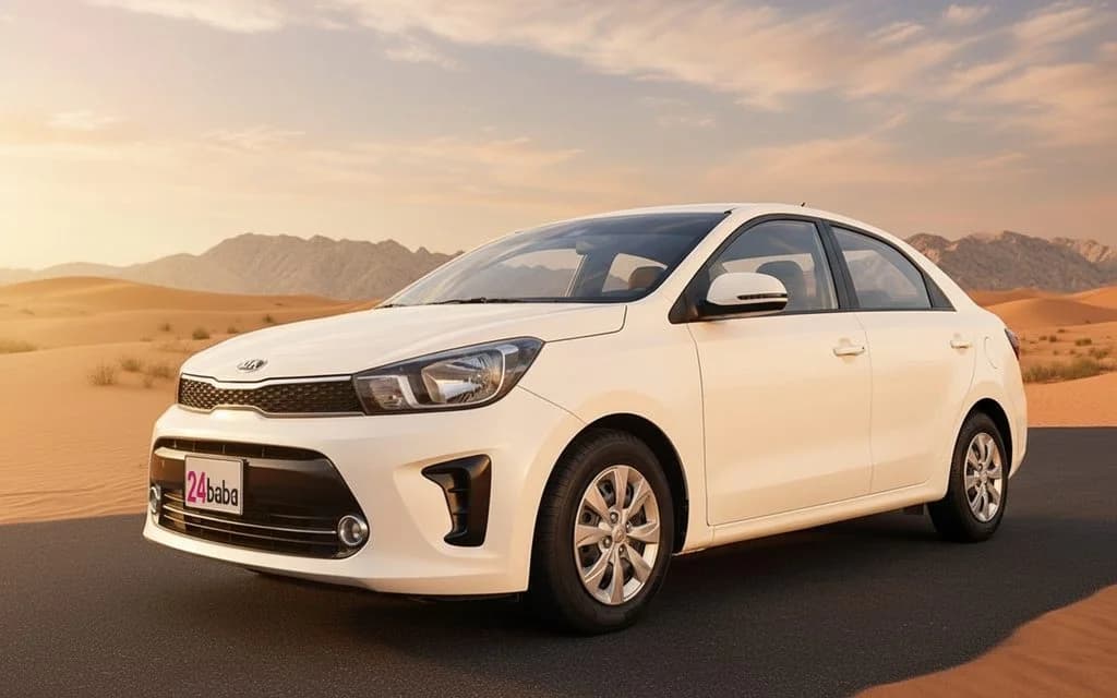 Rent Kia Pegas 2023 White in Dubai