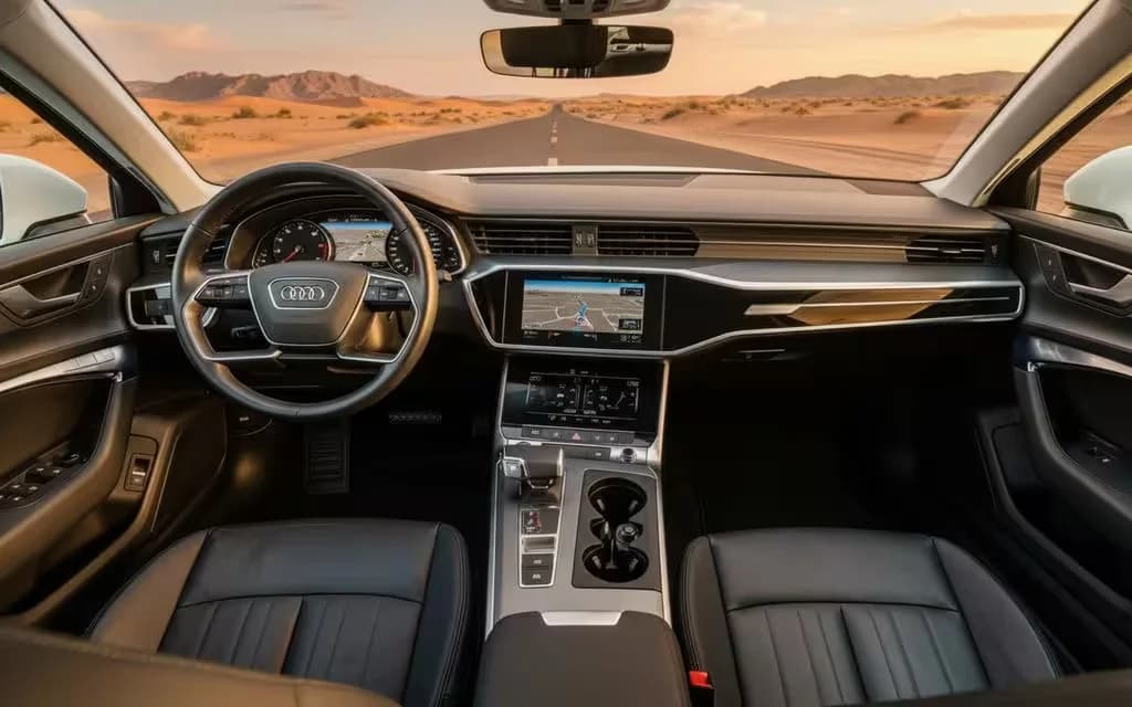 Audi A6 2021 dashboard and infotainment