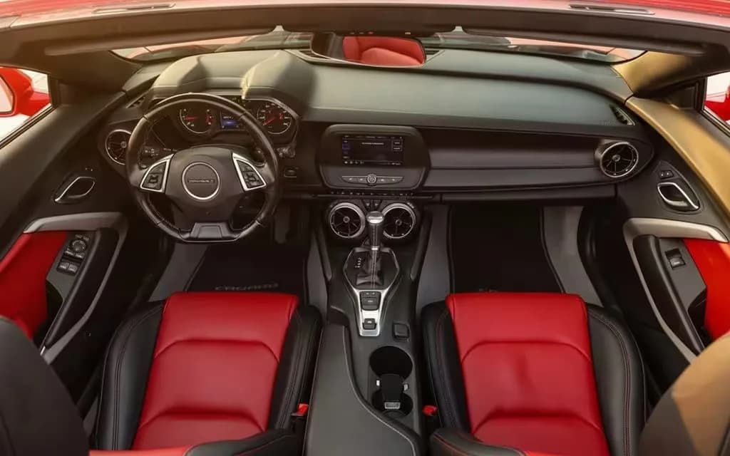 Chevrolet Camaro 2022 interior view showing trim